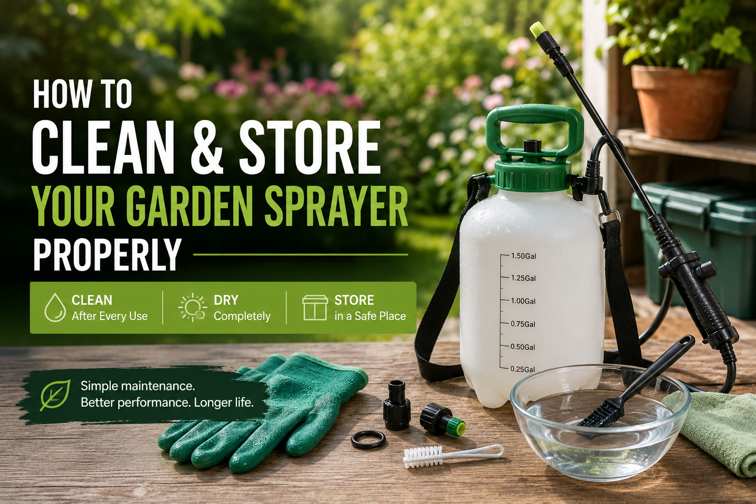 How to Clean and Store Your Garden Sprayer Properly
