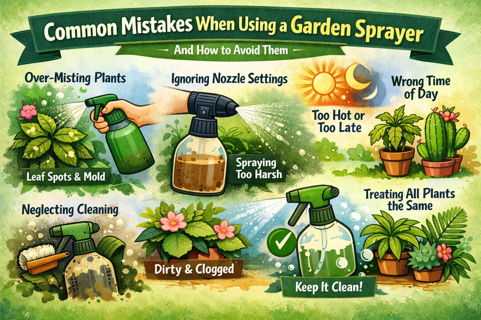 7 Common Mistakes When Using a Garden Sprayer (And How to Fix Them)