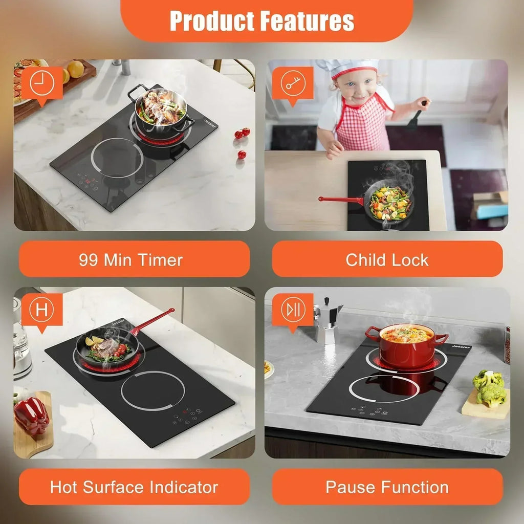 Electric Cooktop 30 Inch - 5 Burners Built-in Ceramic Cooktop 30" Electric Stove Top wourant