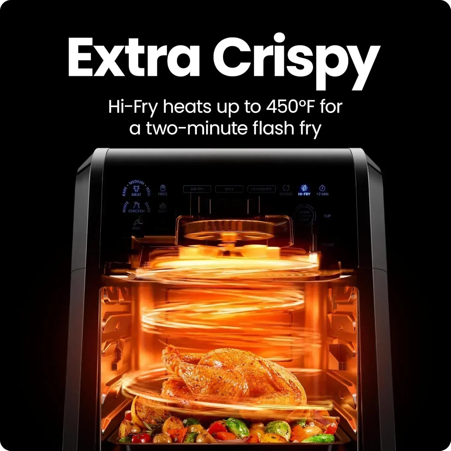 CHEFMAN ExacTemp 12-Quart Air Fryer with Integrated Smart Cooking Thermometer wourant
