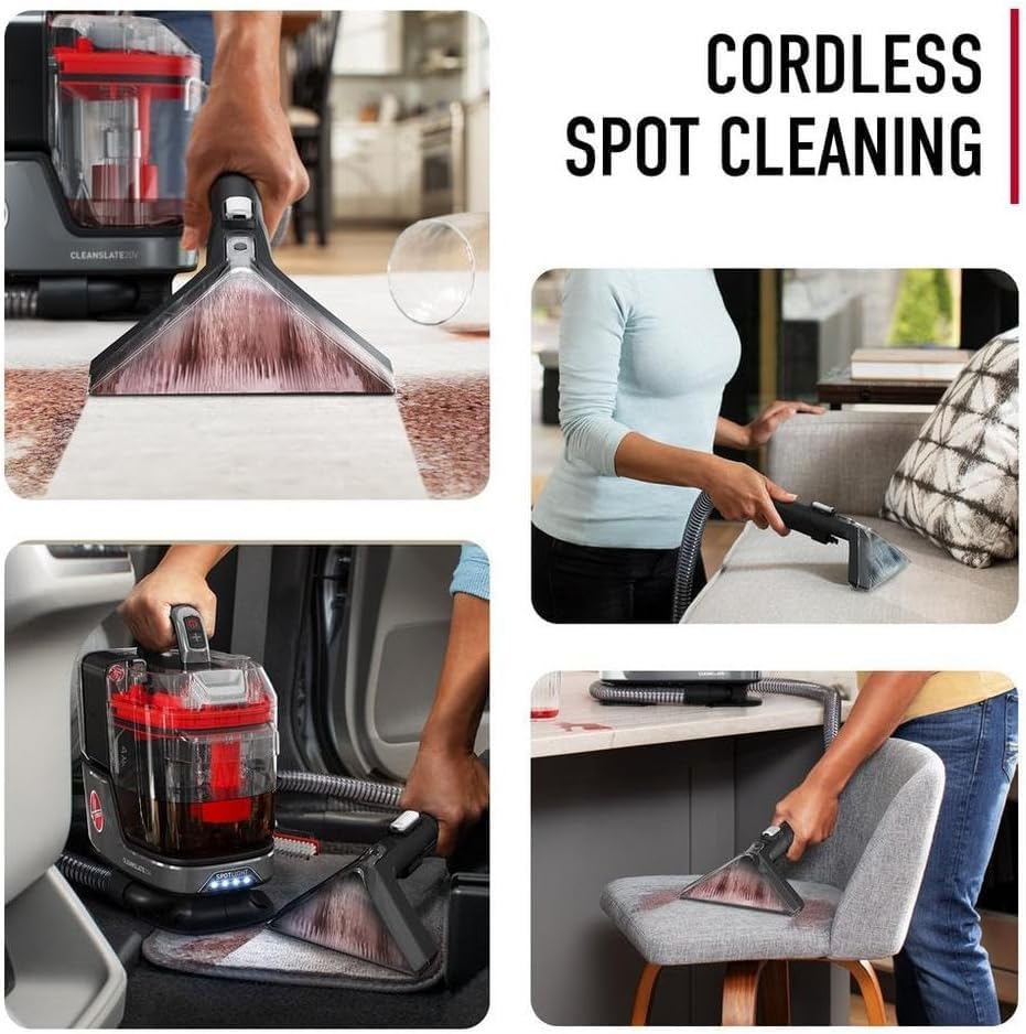 Hoover CleanSlate Plus Portable Carpet Upholstery Spot Cleaner with Powerful Suction wourant