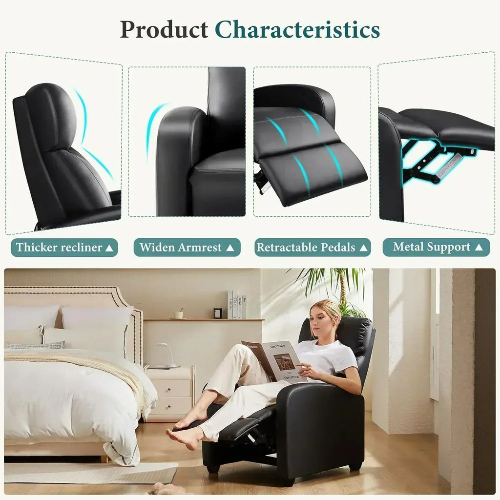Swivel high-back rocking chair with footrest padded glider baby chair with comfortable deep seat wourant