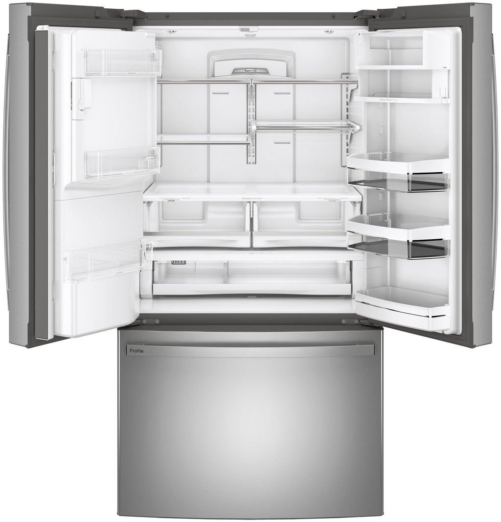 GE Profile Series ENERGY STAR® 27.7 Cu. Ft. Fingerprint Resistant French-Door Refrigerator wourant