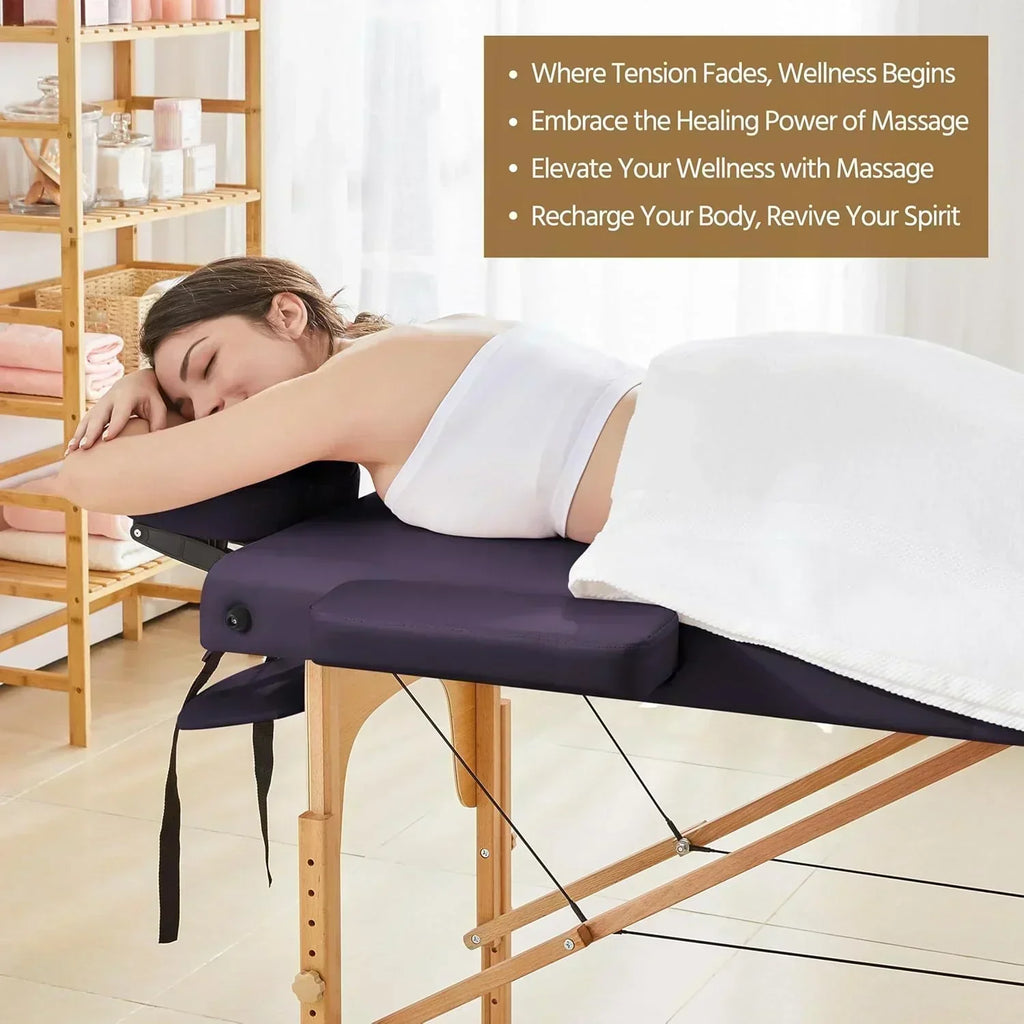 Yaheetech Massage Table Portable Lash Beds Spa Bed Massage Couch Foldable Spa Tables wourant