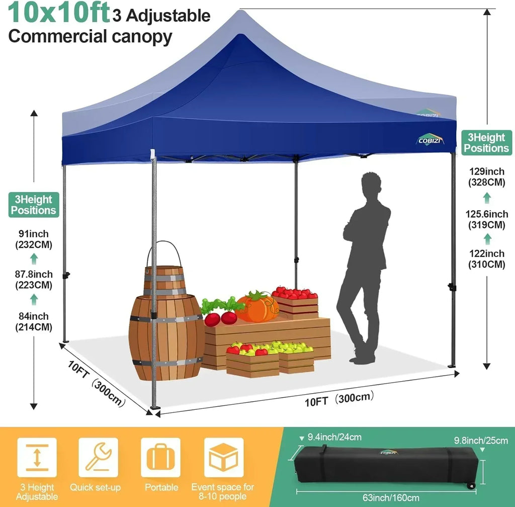 COBIZI 10x20 Heavy Duty Pop up Canopy Tent 6 sidewalls Commercial Canopy Wedding Party Tents wourant