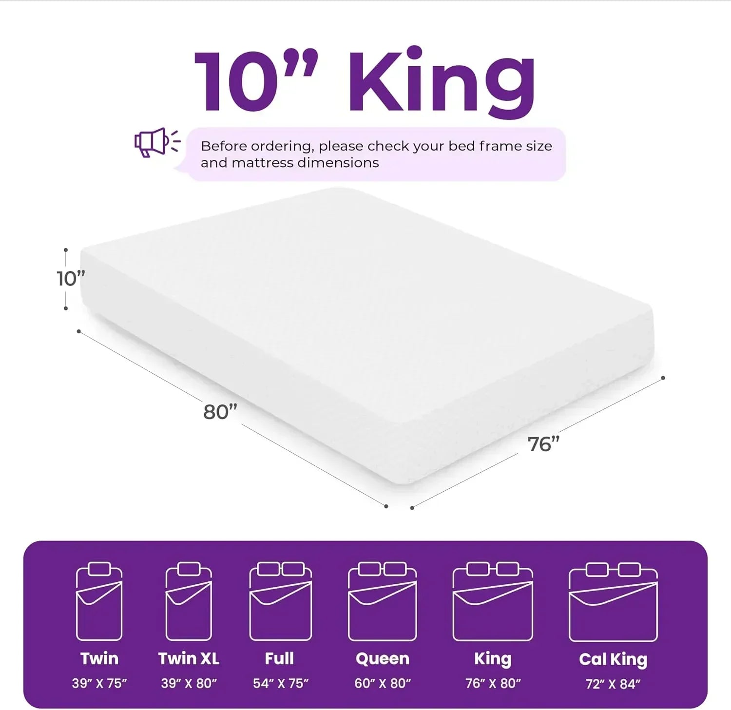 GAESTE 8-inch Fully Cooling Gel Memory Foam Mattress Mattress-in-a-Box wourant