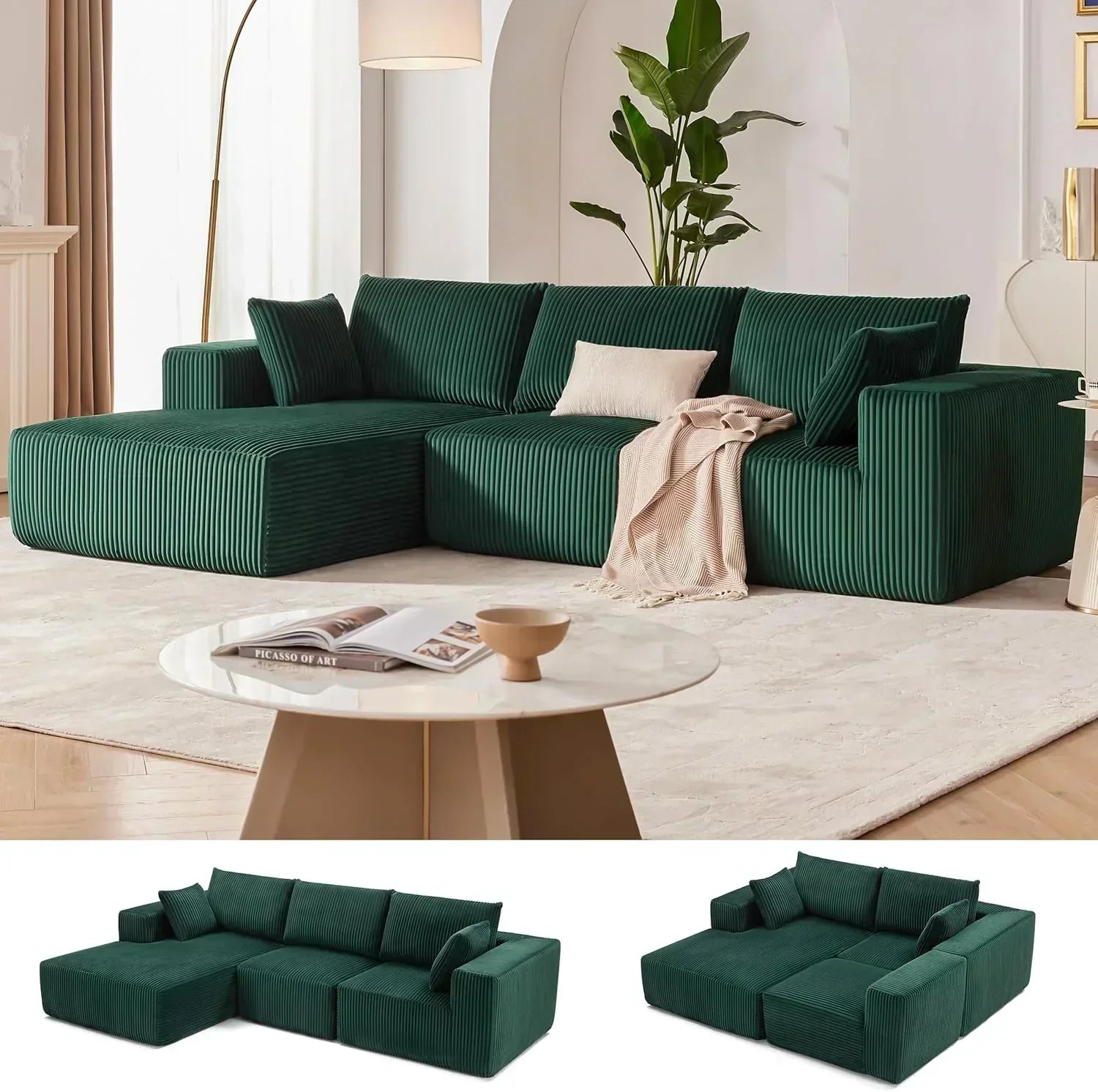 108 inch sectional sofa cloud sectional sofa with deep seat modern sectional L shaped sofa wourant