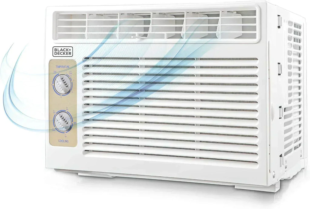 BLACK+DECKER Window Air Conditioner 5000 BTU Cools Up to 150 Square Feet AC Mechanical Controls wourant