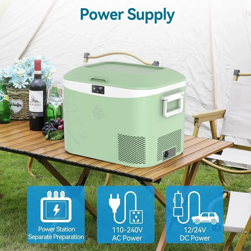 Car Fridge Portable 12 Volt Refrigerator 23 Quart (22 Liter) Freezer Compressor Cooler 12V/24V wourant