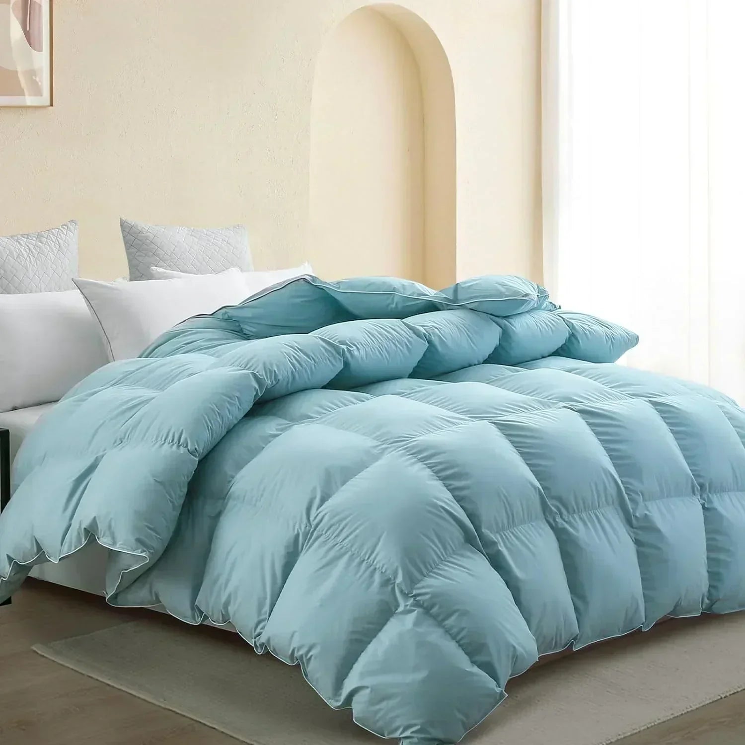 Premium Down Comforter 3D Baffle Box Design wourant