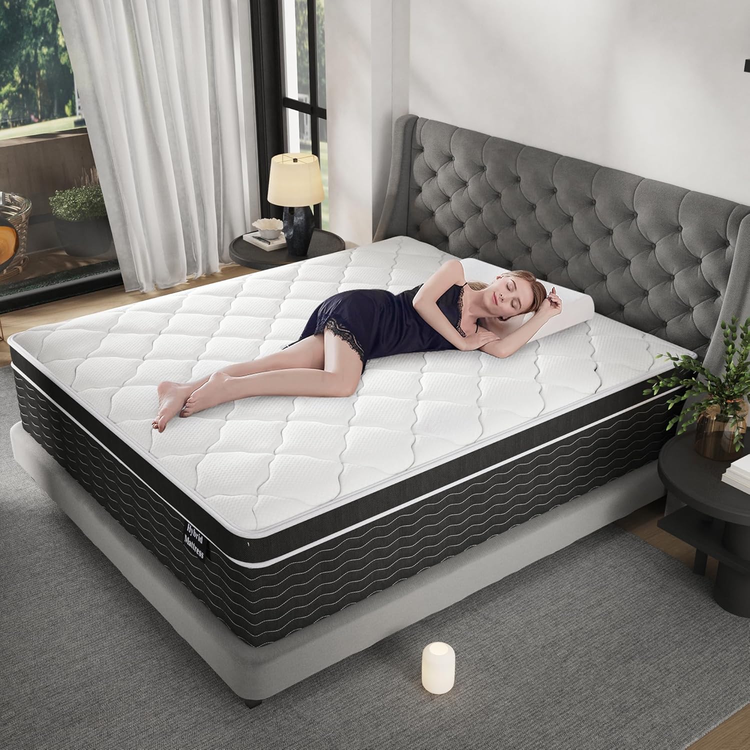 Full Size Mattress 10 Inch Full Size Mattress in a Box Medium Plush Hybrid Mattress wourant
