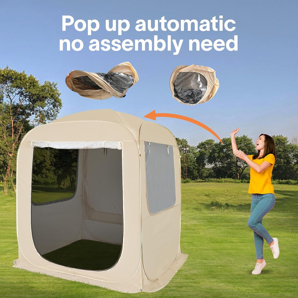 Screen gazebo sleeps 6-10-15 people Igloo-style canopy tent mosquito net on the sides Perfect wourant