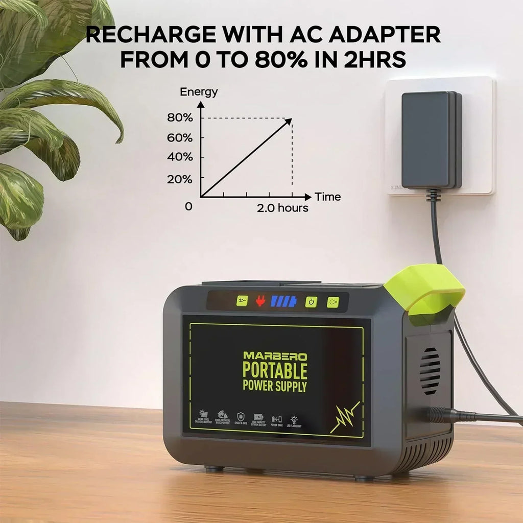 Portable Power Station 88Wh Camping Lithium Battery Solar Generator Fast Charging Power Bank wourant