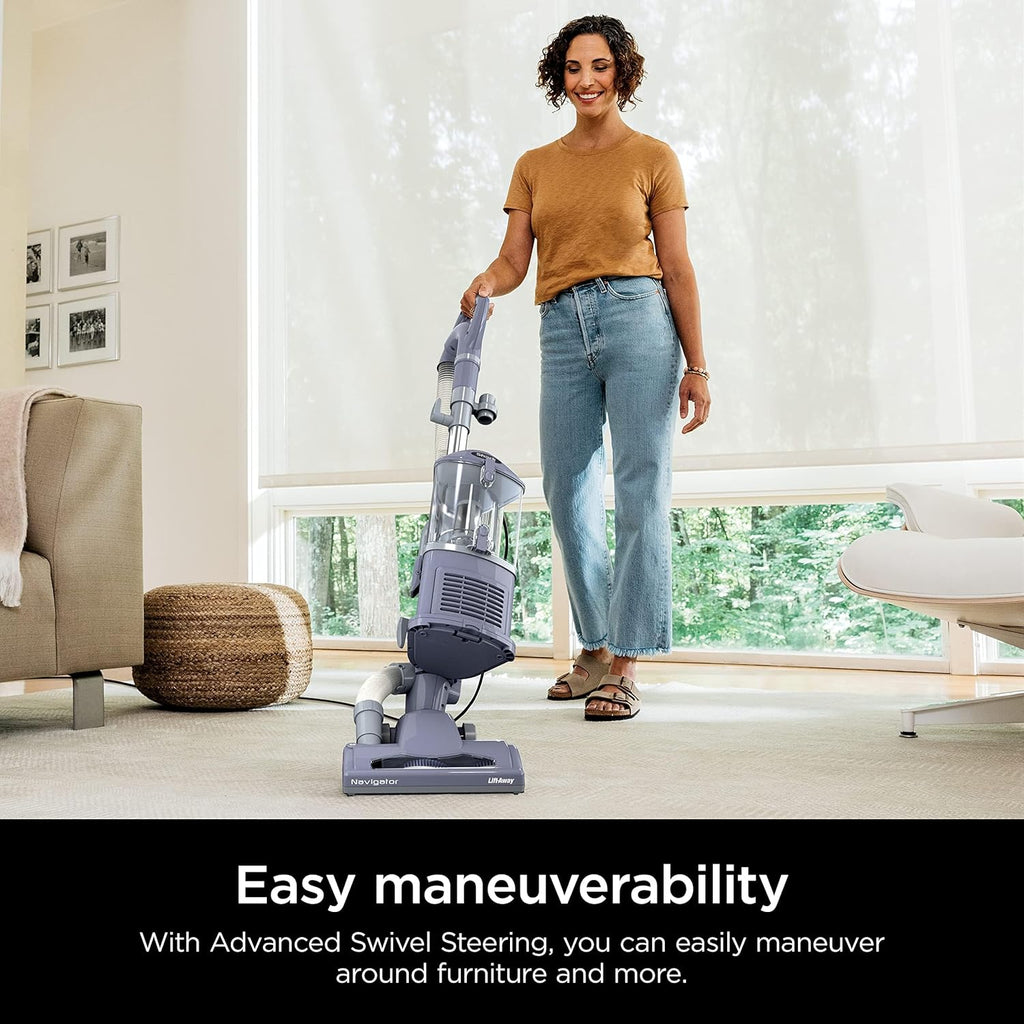 Upright Vacuum Navigator Lift-Away Deluxe Capacity HEPA Filter Swivel Steering Upholstery Tool wourant
