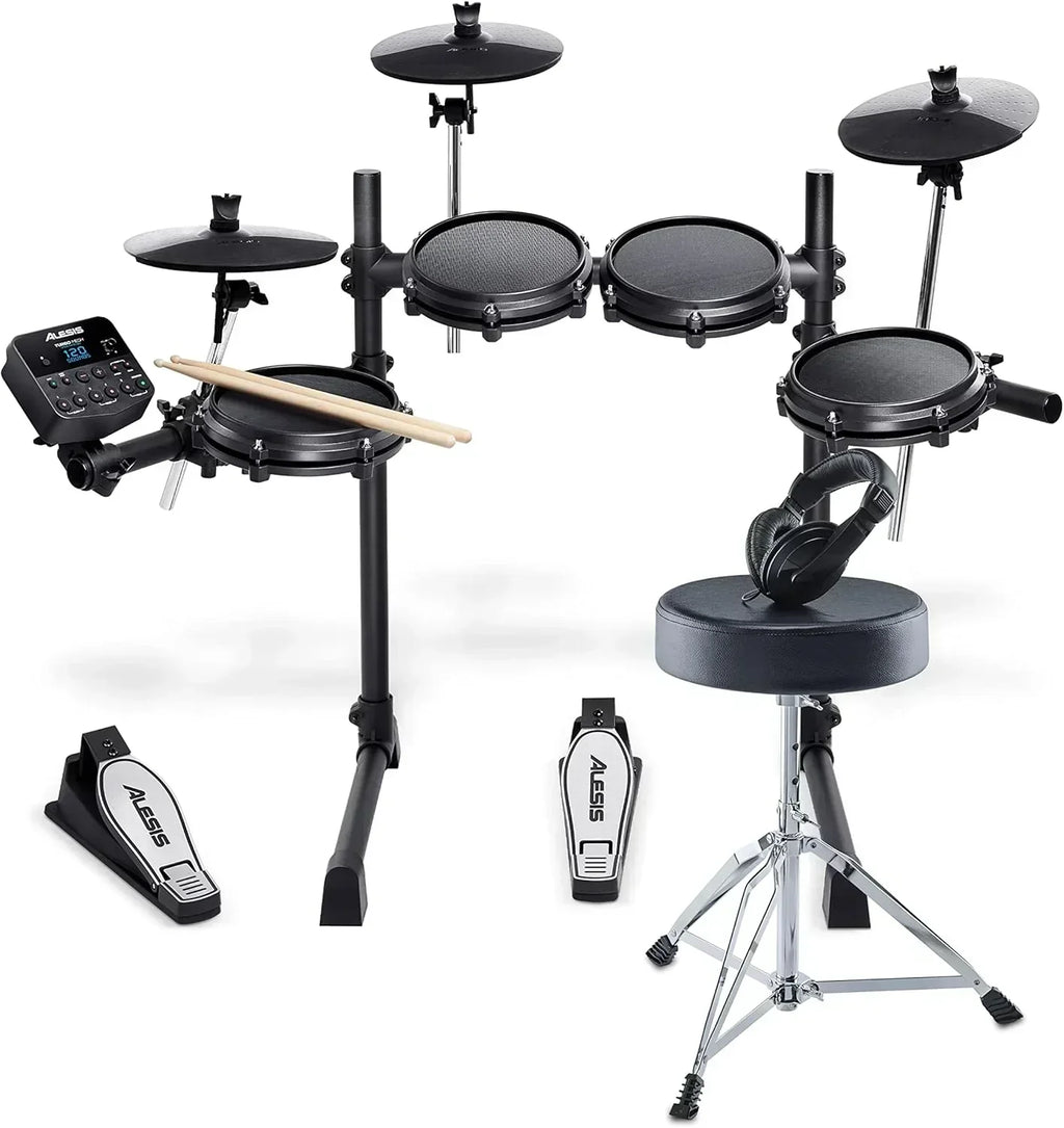 Alesis Turbo Mesh Kit - Electric Drum Set with Over 100 Sounds Mesh Drum Pad wourant