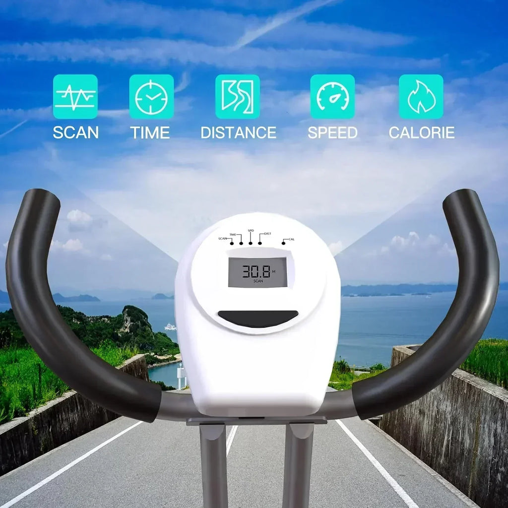 Foldable Exercise Bike Stationary Bikes  5 IN 1 Indoor Workout Cycling Bike Quiet Magnetic Resistance wourant