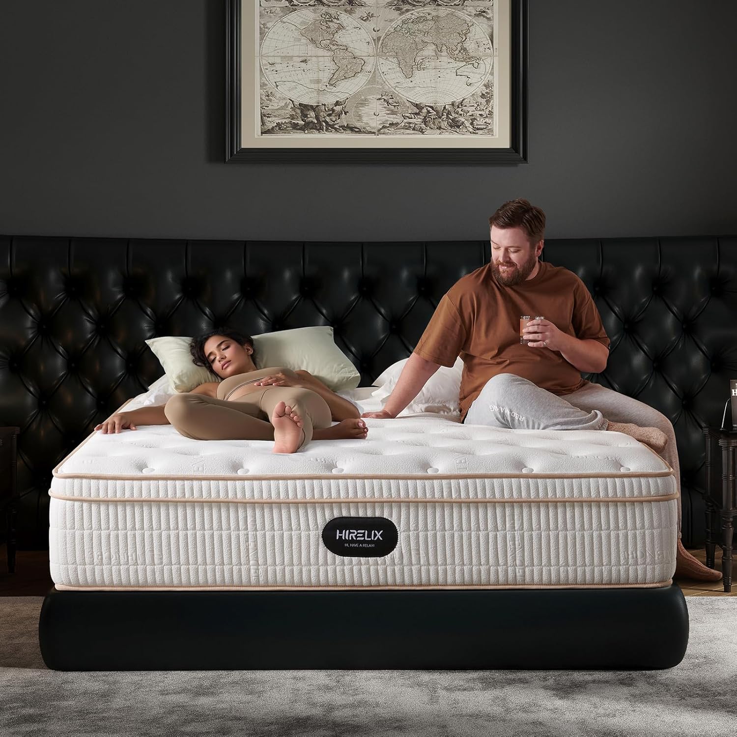 14-inch queen-size hybrid mattress with cooling gel memory foam and zoned pocket springs wourant