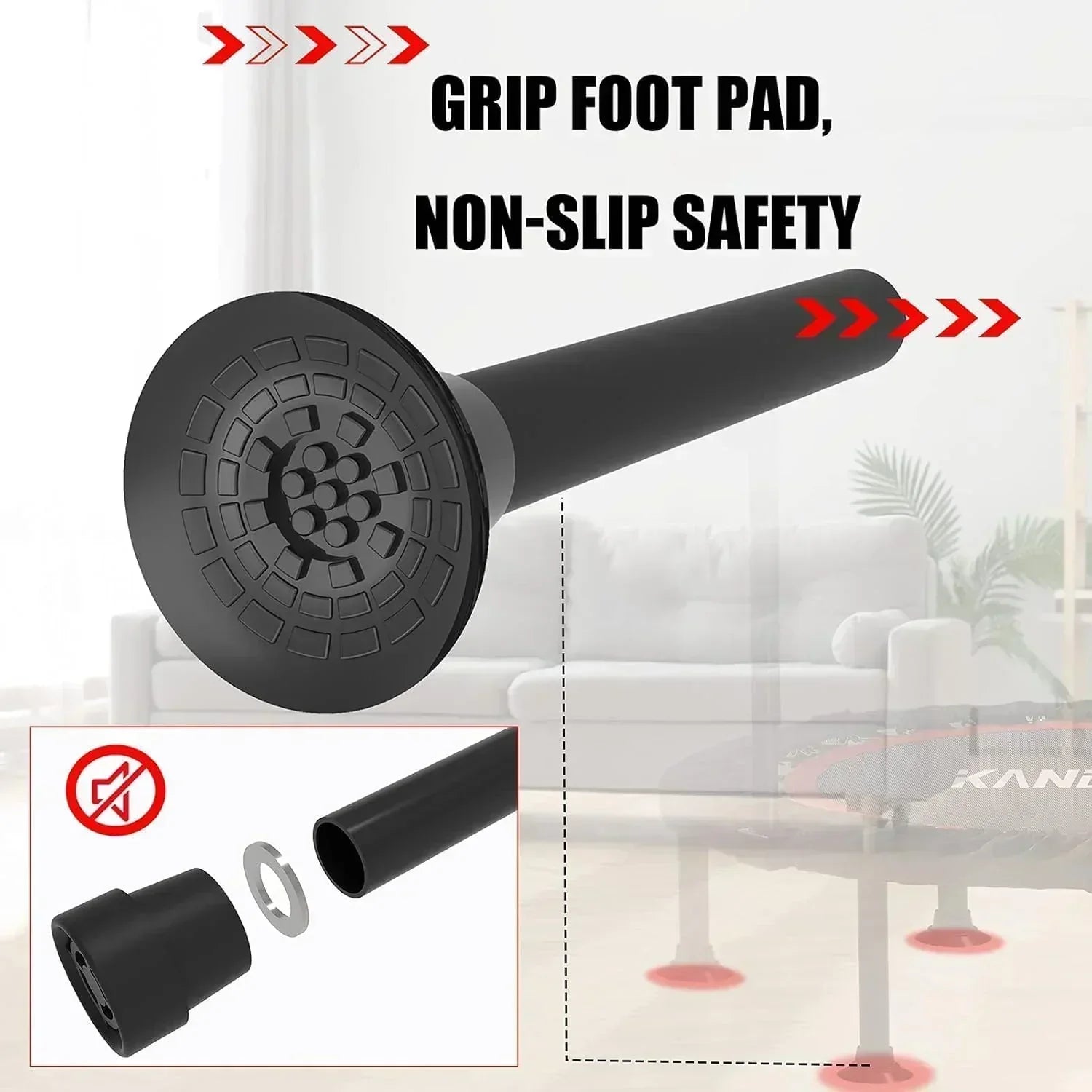 Kanchimi 40" 48" Folding Mini Fitness Indoor Exercise Workout Rebounder Trampoline wourant
