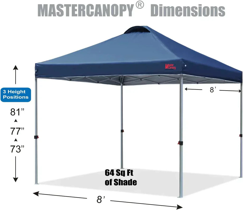 Durable Pop-up Canopy Tent with Roller Bag (10x10 Black) wourant