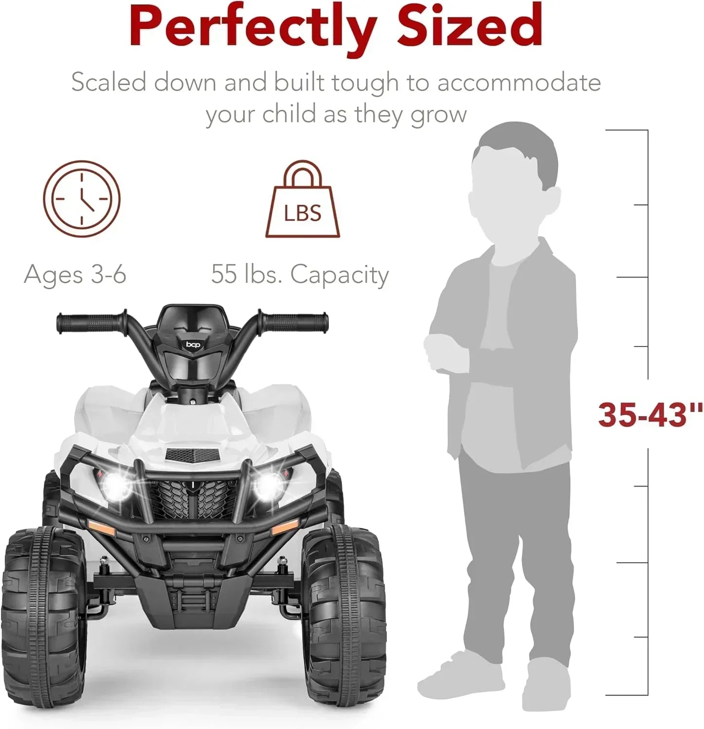 Best Choice Products 12V Kids Ride-On Electric ATV 4-Wheeler Quad Car Toy Bluetooth Audio wourant
