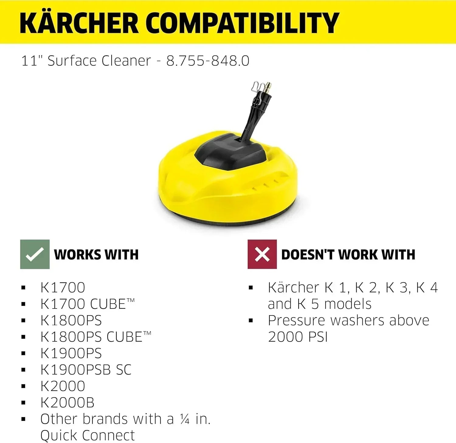 Kärcher Pressure Washer K1700 3 nozzles detergent box wourant