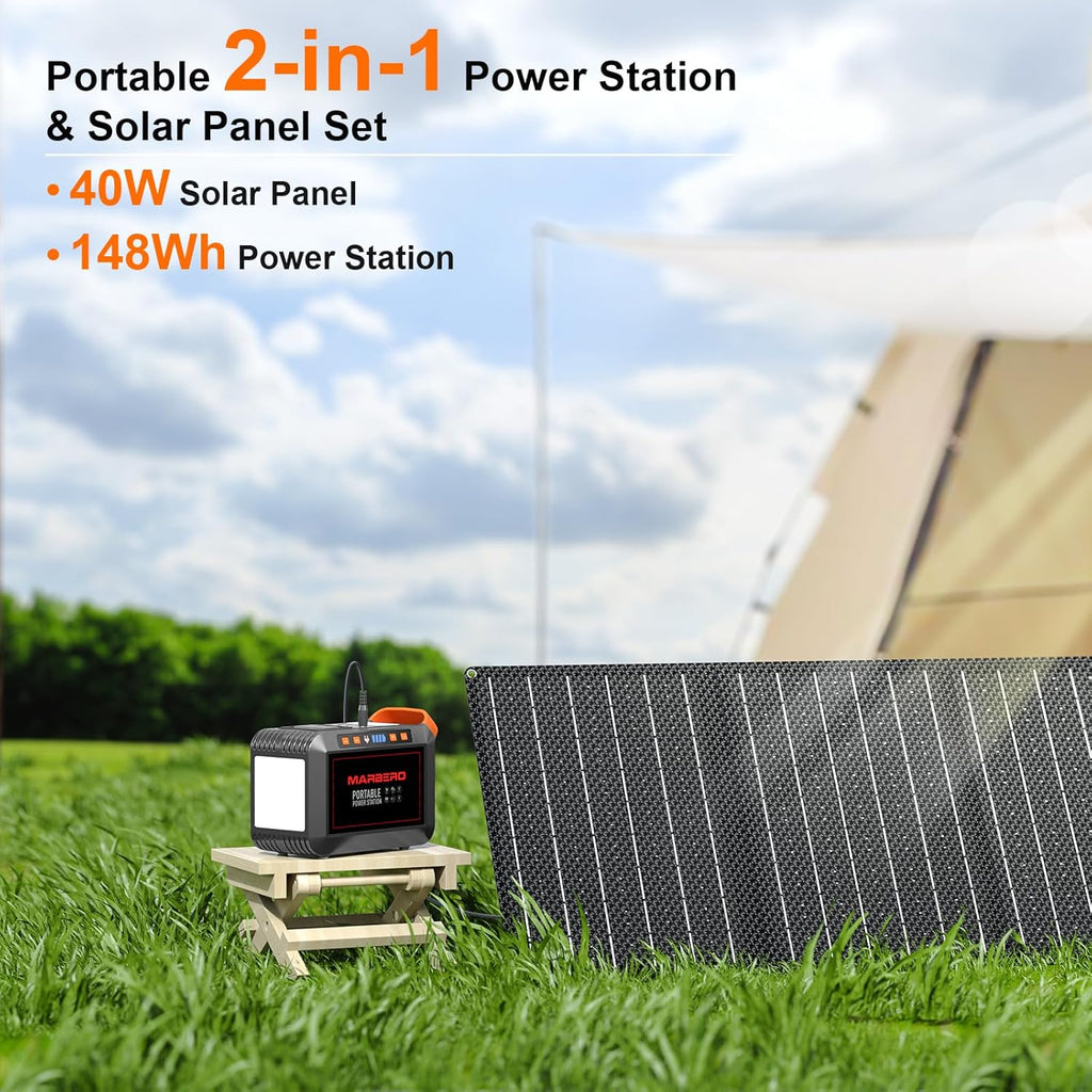 Portable Power Station 88Wh Camping Lithium Battery Solar Generator Fast Charging Power Bank wourant