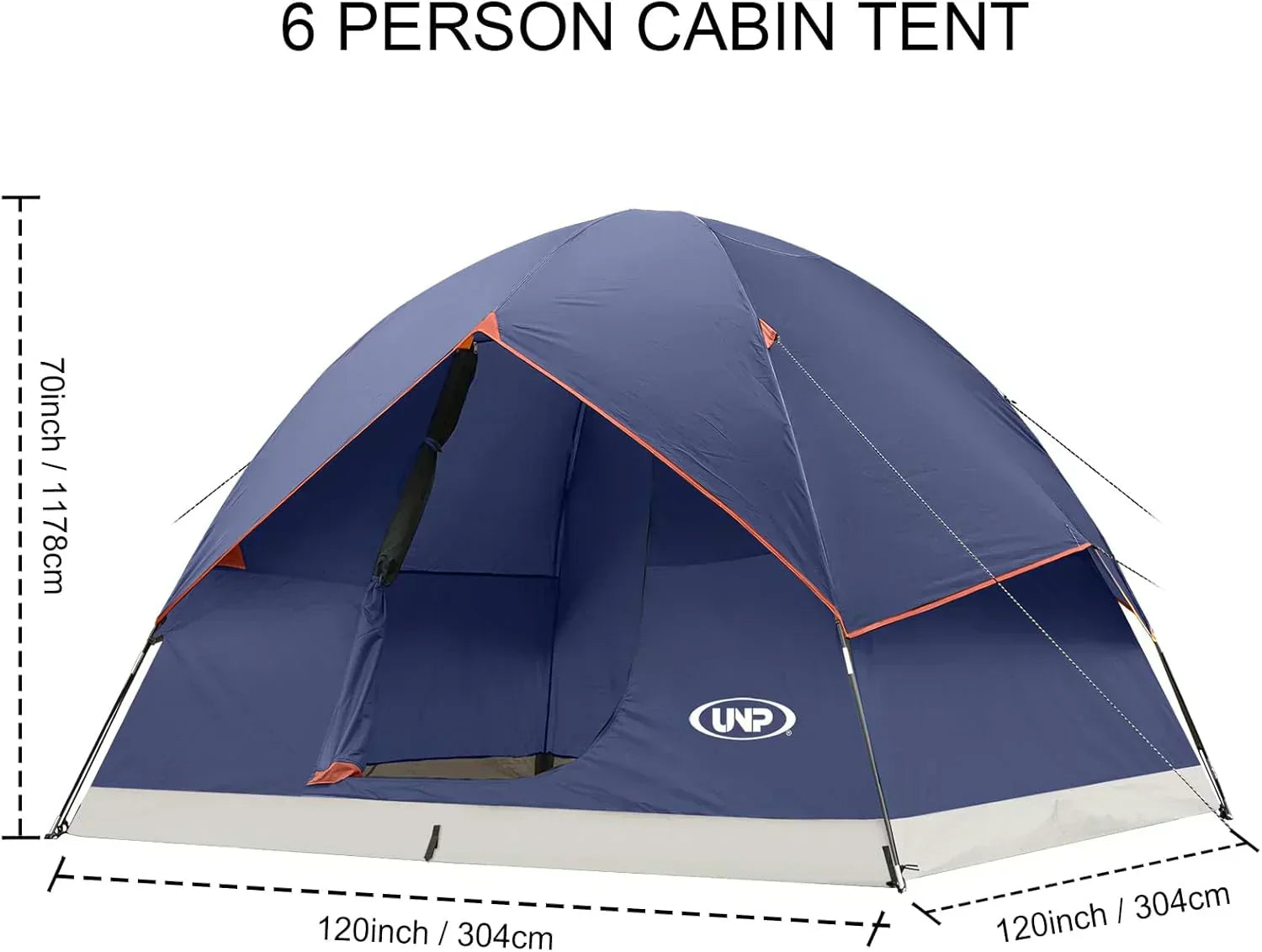 Camping Tent 2/3/4/6 Person Dome Tent Portable Camping Tent Outdoor and Backpacking Beach wourant