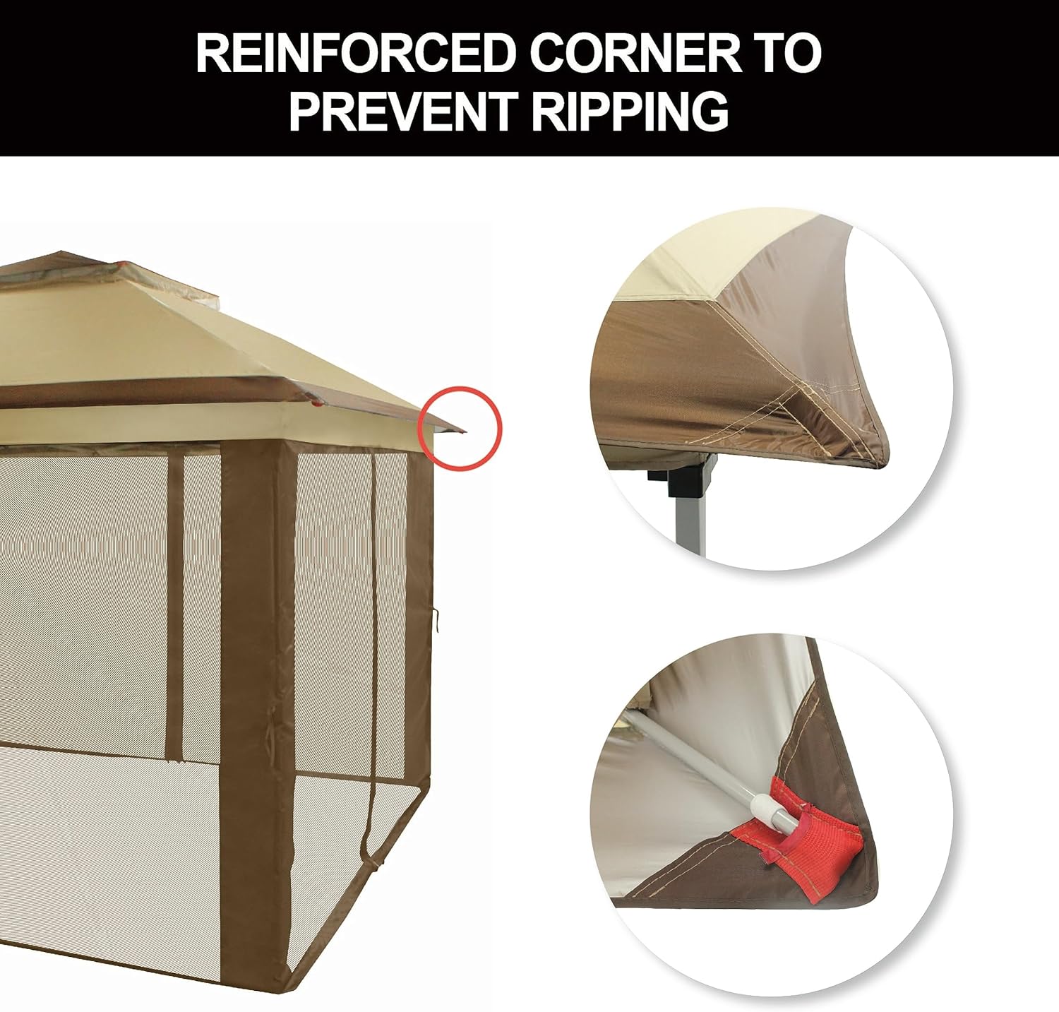 CROWN SHADES 13x13 Pop Up Gazebo Canopy Tent Gazebos on Clearance Outdoor Gazebo wourant