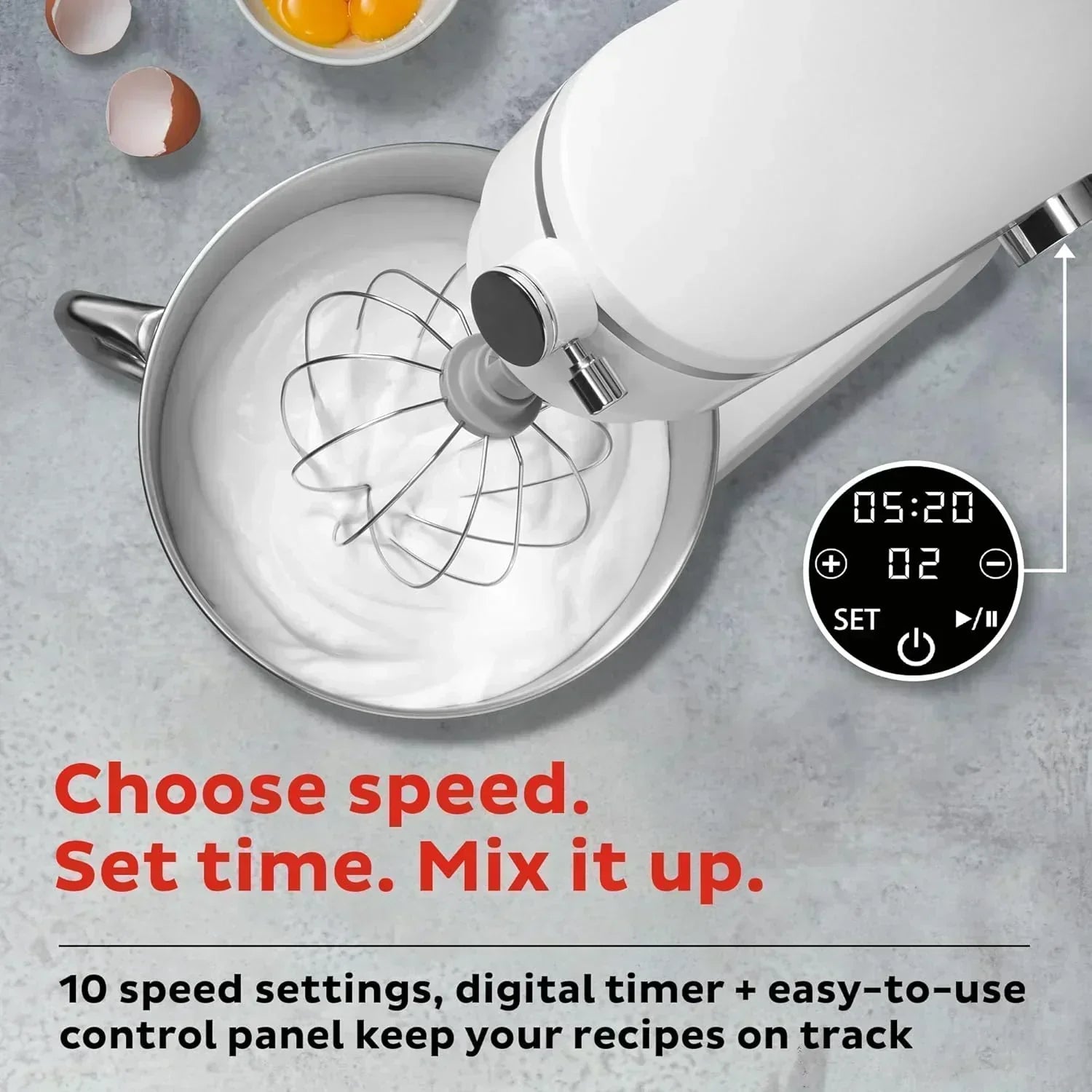 Instant Pot Instant Stand Mixer Pro 600W 10-Speed Electric Mixer with Digital Interface wourant