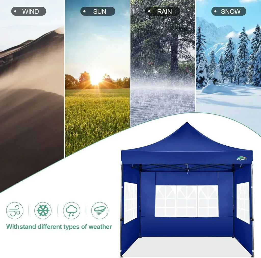 COBIZI 10x20 Heavy Duty Pop up Canopy Tent 6 sidewalls Commercial Canopy Wedding Party Tents wourant