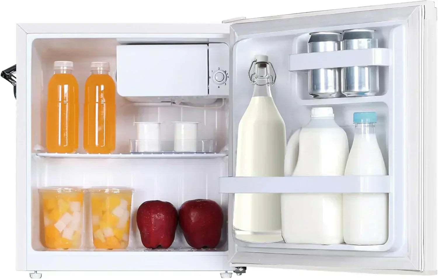 Frigidaire EFR176 Retro Compact Fridge with Chiller Mini Refrigerator Built-in Bottle Opener wourant