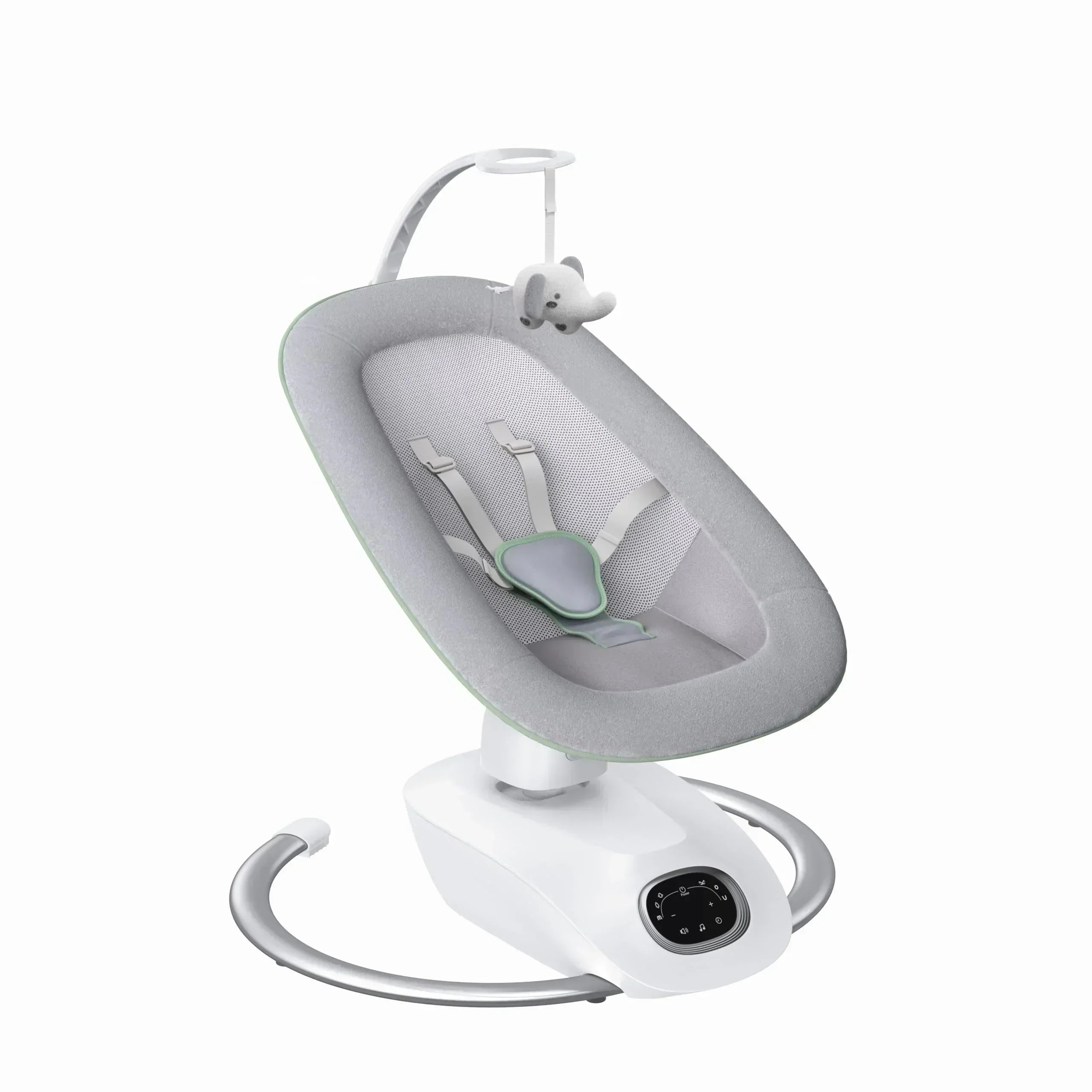 CocoSway 3D Baby Swing Electric Swing for Infants 6 Motions & 4 Speeds Remote Control wourant