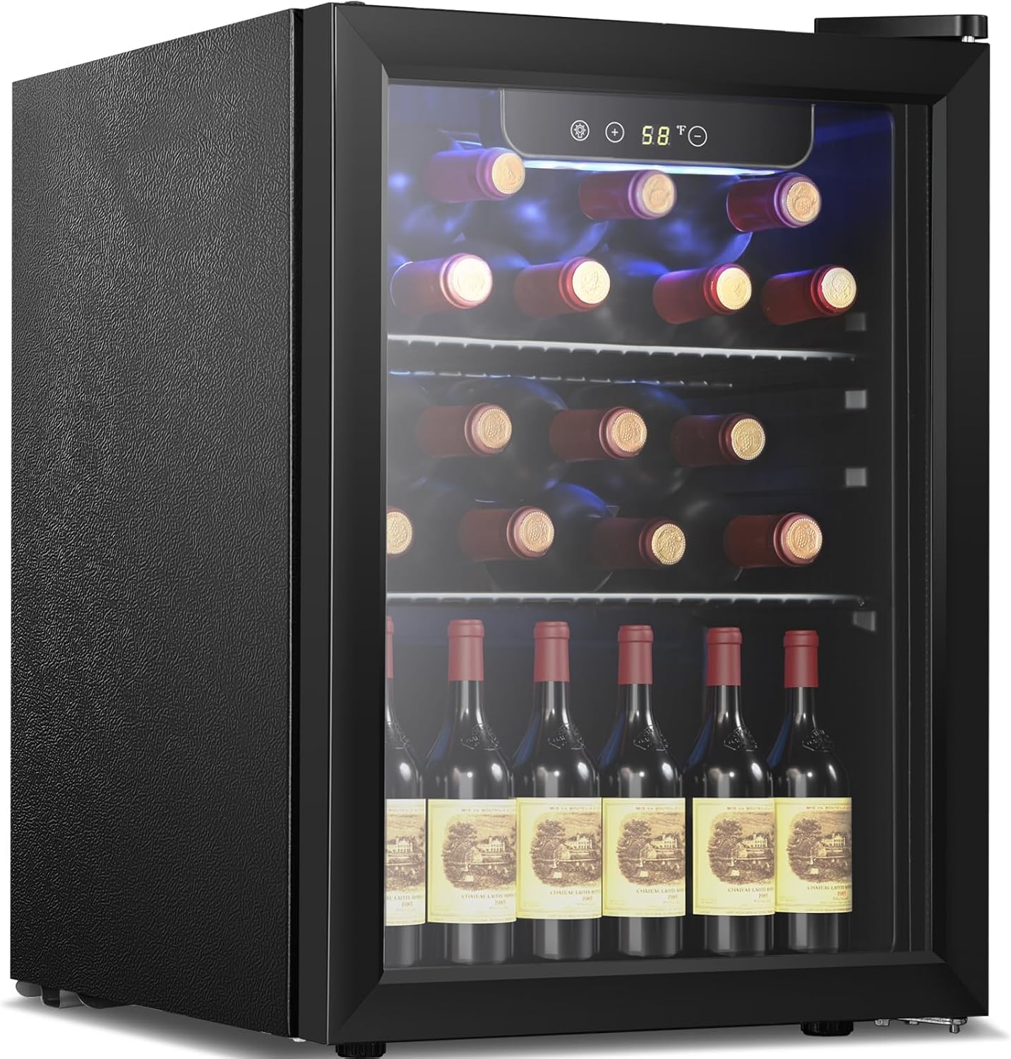 Antarctic Star 26 Bottle 130 Can Wine Cooler/Cabinet Beverage Refrigerator Cellar Beer Clear Glass wourant