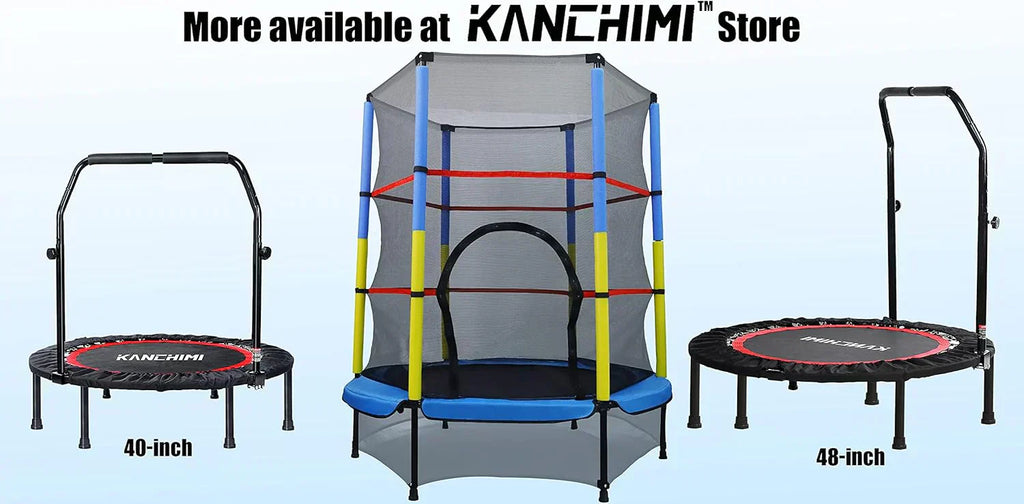Kanchimi 40" 48" Folding Mini Fitness Indoor Exercise Workout Rebounder Trampoline wourant