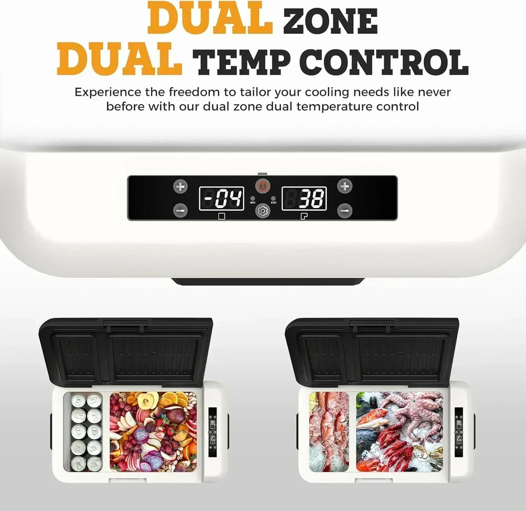 12V Refrigerator 21 Quart Portable Freezer 50 Hours Keep Cool Electric Cooler Car Refrigerator wourant