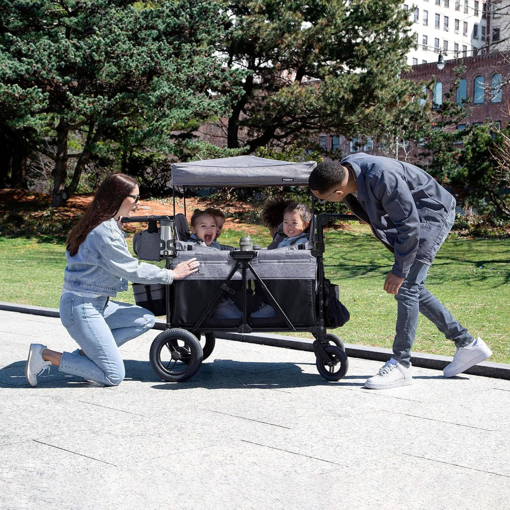 Jeep Wrangler Deluxe 4 Seater Stroller Wagon by Delta Children Premium Quad Stroller Wagon wourant