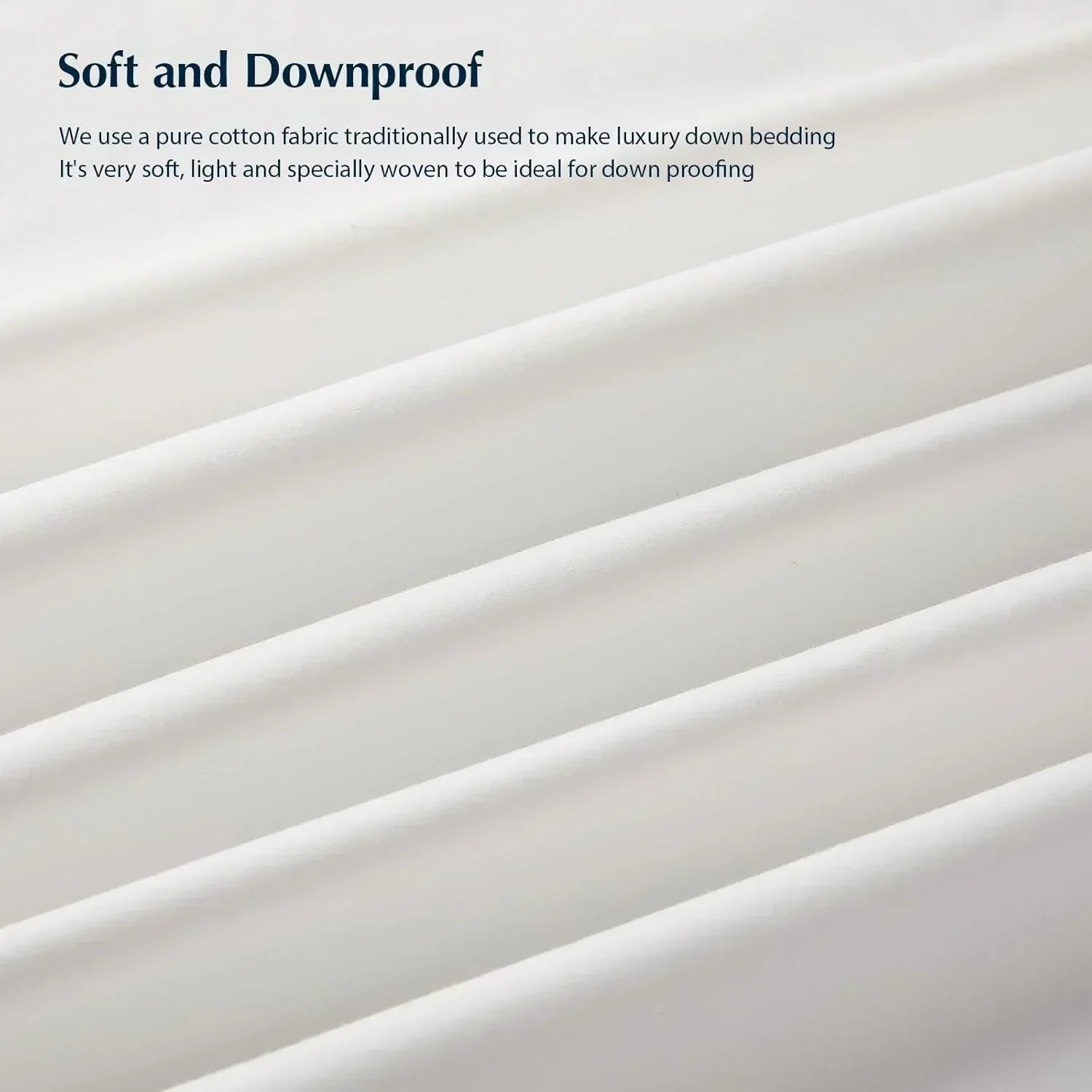 Goose feather duvet queen size cotton super fluffy white duvet core soft and breathable wourant