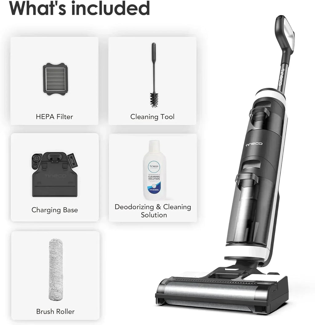 Wet Dry Vacuum Cordless Floor Cleaner and Mop One-Step Cleaning for Hard Floors wourant