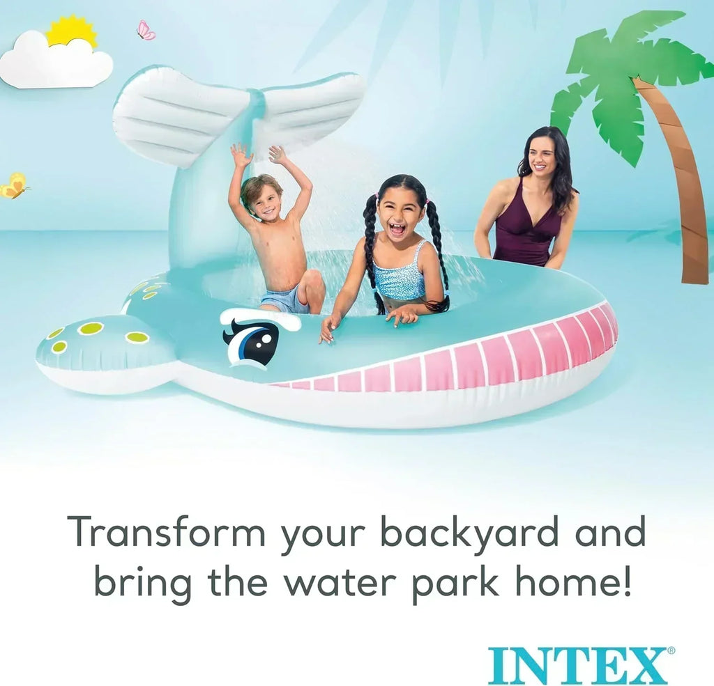 Intex 96" x 78" x 28" Inflatable Jungle Adventure Play Center Spray Kiddie Pool Water Slide wourant