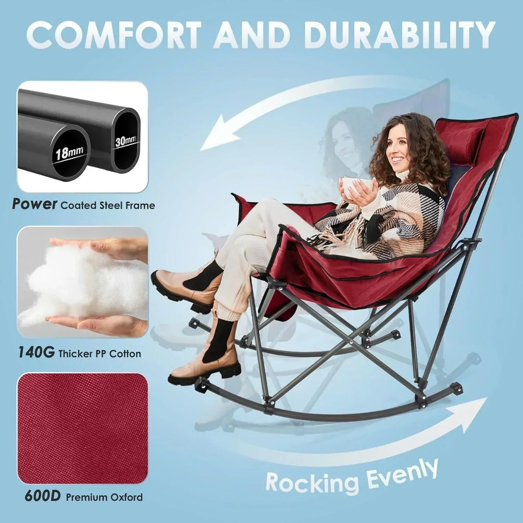 Heated Camping Chair Extra Large Heated Chair Outdoor Sports Chair with 3 Heat Levels on Back wourant