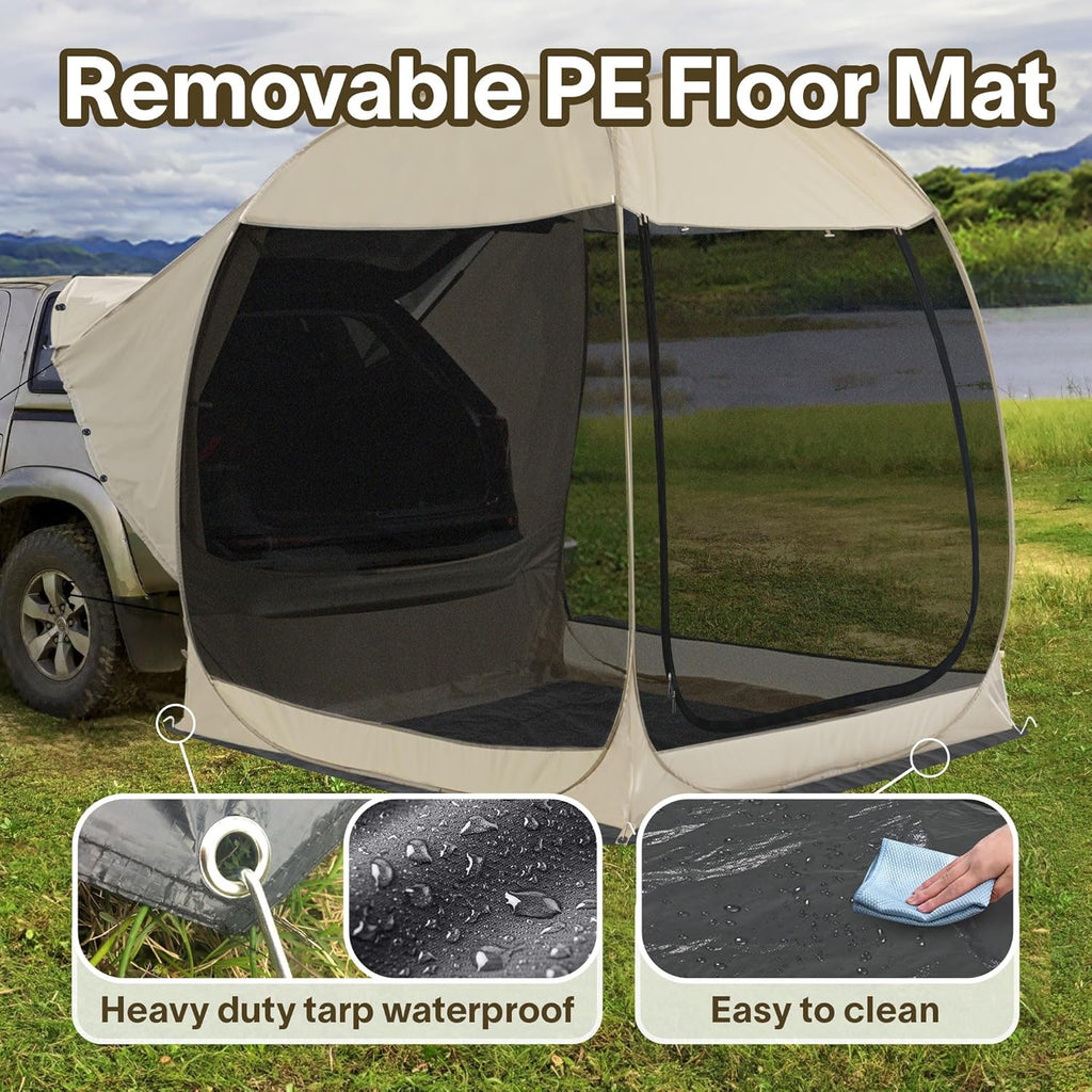Screen gazebo sleeps 6-10-15 people Igloo-style canopy tent mosquito net on the sides Perfect wourant