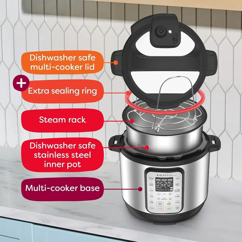9-in-1 Multicooker Pressure Cooker Slow Cook Rice Maker Steamer Sauté Yogurt Warmer Sterilizer wourant