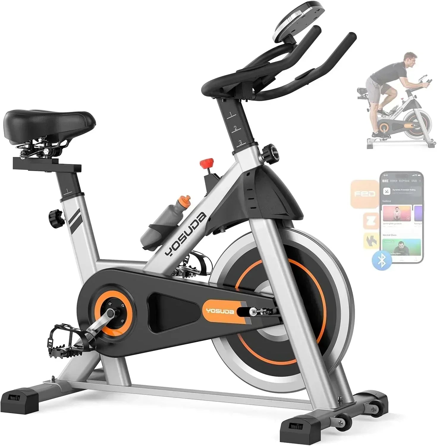 Arita brand fitness bicycle Home fixed fitness treadmill Low noise design tablet stand wourant