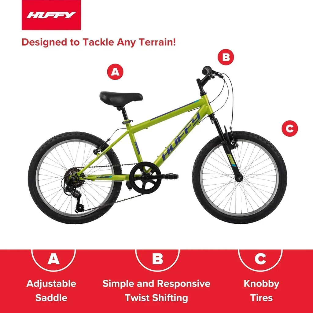 Huffy Stone Mountain Hardtail Mountain Bike for Boys/Girls/Men/Women 20"/24"/26" Sizes wourant