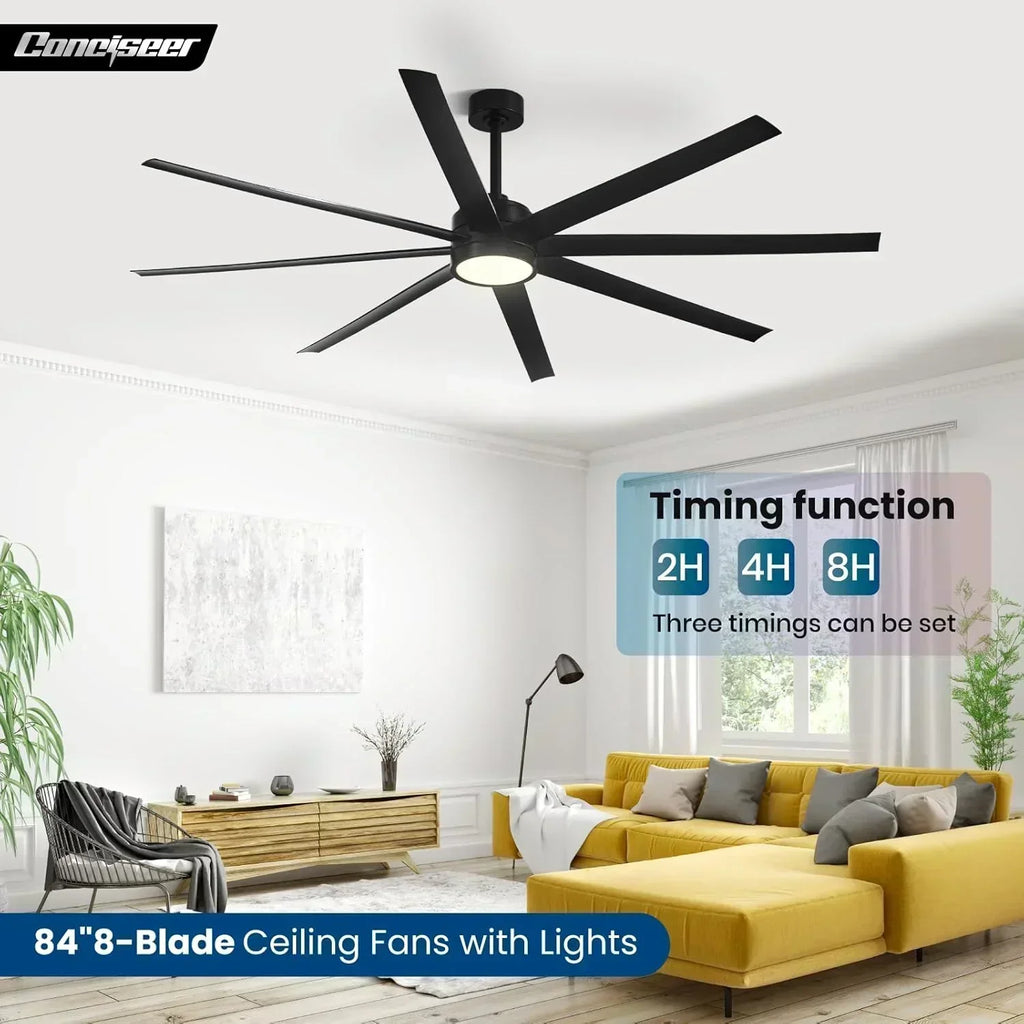 Modern ceiling fan 72 inch bedroom living room library cafe outdoor/industrial wourant