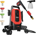 MZK electric high-pressure cleaner with 360° quick-connect nozzle and replaceable foam cannon wourant