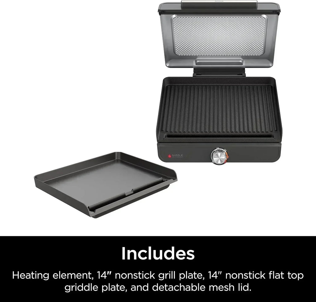Griddle and Indoor Grill Electric Grill For Steak Burgers Salmon Veggies and More Pancake Griddle wourant