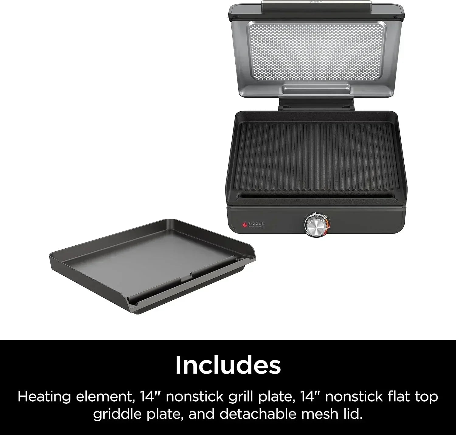 Griddle and Indoor Grill Electric Grill For Steak Burgers Salmon Veggies and More Pancake Griddle wourant
