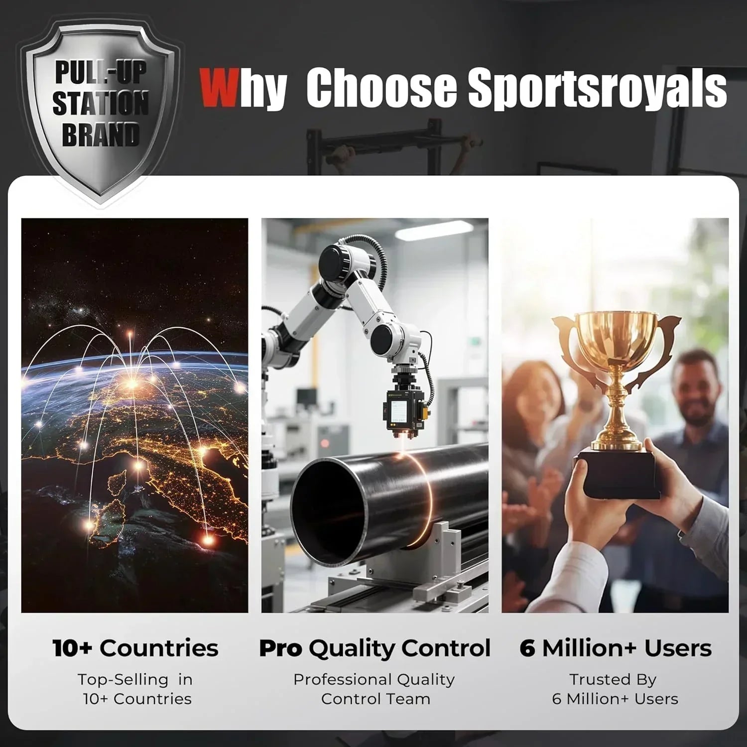 Sportsroyals Power Tower Pull Up Bar Station 450 lbs stable suspended immersion tilt station wourant