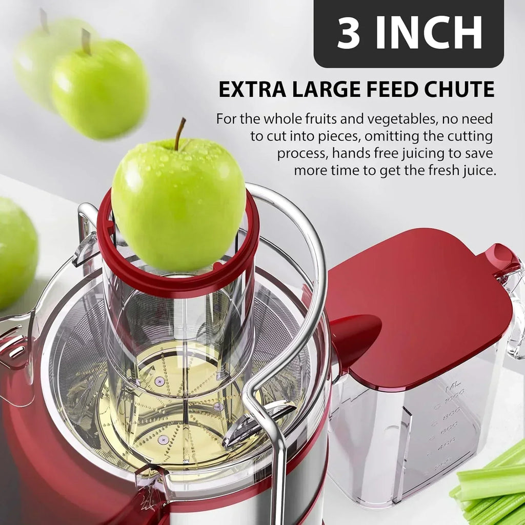 1300W KOIOS Centrifugal Juicer with Extra Large 3" Feed Chute and Titanium Filter wourant